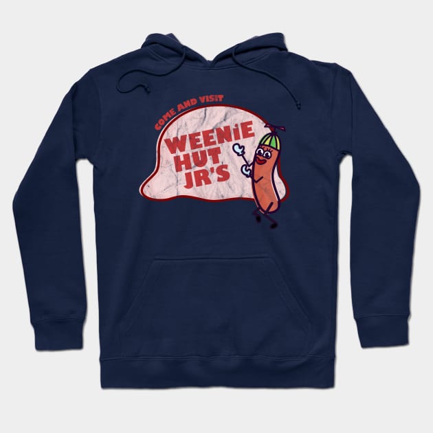 Weenie Hut Jr's logo - old and washed Hoodie by tamir2503